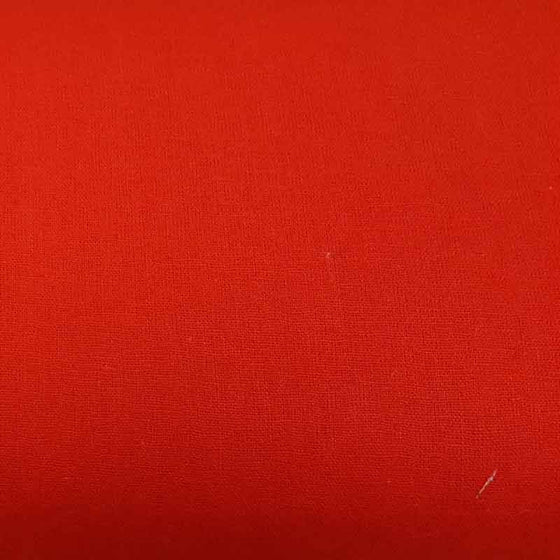 Linen Fabric Bright Red - The Fabric Bee