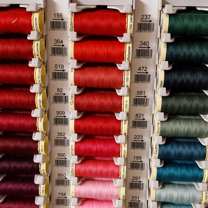 A Thread to Match your Fabric Order: Gutermann Sew All Polyester 100m - The Fabric Bee