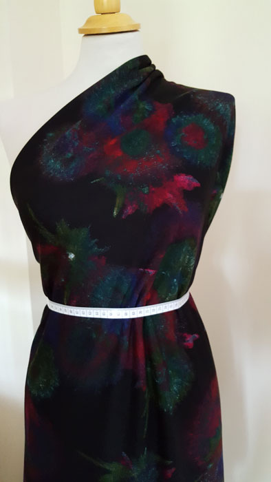 Jersey/Stretch Fabric Floral Abstract Print - The Fabric Bee