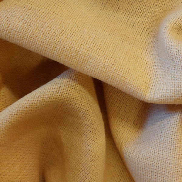 Linen Blend Fabric Buttermilk Yellow
