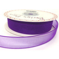 Organza/Sheer Ribbon Purple 465 - The Fabric Bee