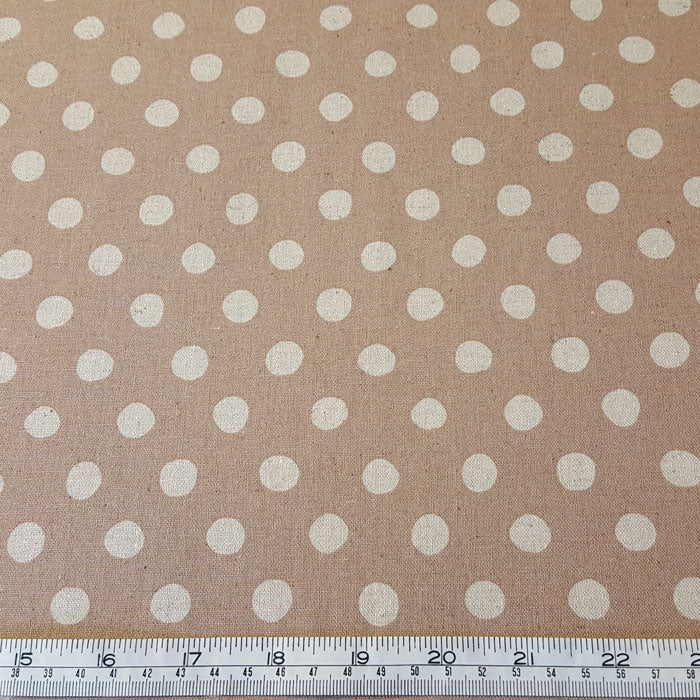 Sevenberry Cotton/Flax Blend - Spots 88185D2-4 Light Peach - The Fabric Bee