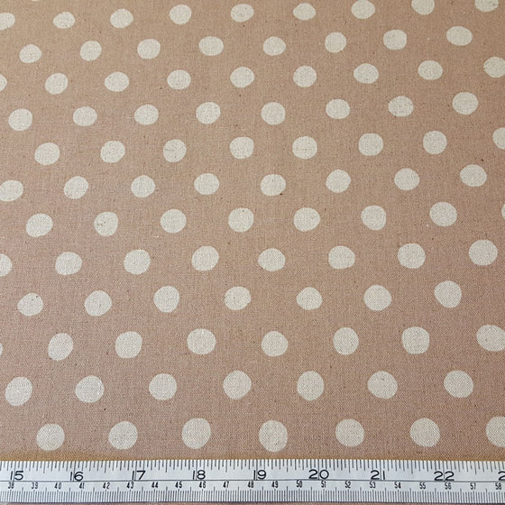 Sevenberry Cotton/Flax Blend - Spots 88185D2-4 Light Peach - The Fabric Bee