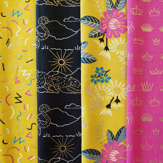 Reign designed by Rashida Coleman-Hale of Ruby Star Society  4 Fat Quarter Pack