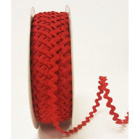 Ric Rac Braid Red - The Fabric Bee