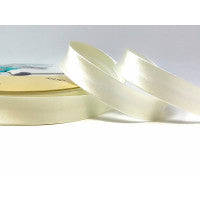 Bias Binding Satin Polyester Off White 18mm - The Fabric Bee