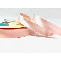 Bias Binding Satin Polyester Iced Pink 18mm - The Fabric Bee