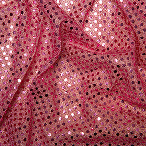 Sequin Knit Fabric Pink C1778 - The Fabric Bee