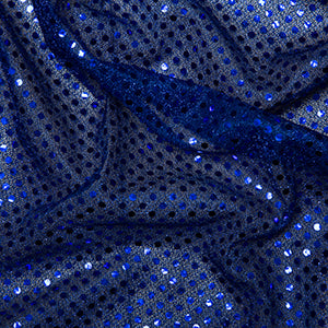 Sequin Knit Fabric Royal C1778 - The Fabric Bee