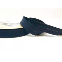Bias Binding Supersoft Stretch Cotton 18mm Navy - The Fabric Bee