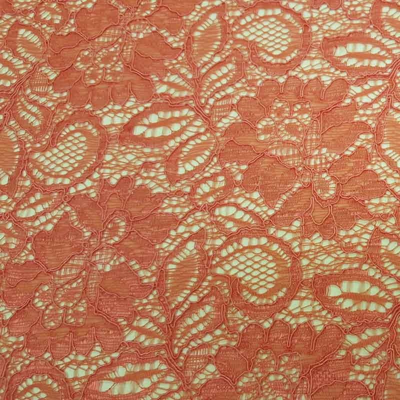 Lace Tocca Coral - The Fabric Bee