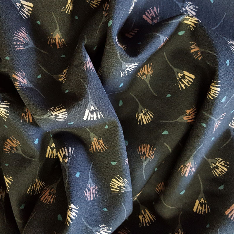 Woodland Notions by Nina Raby-Jones for Dashwood Studio  Navy Background F7140